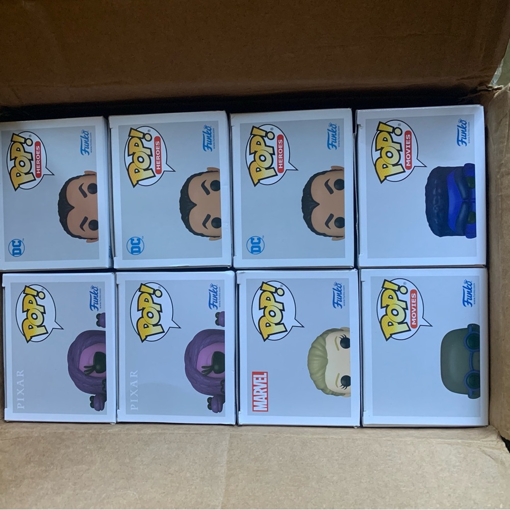 Funko Pop Celia and Black Adam Figures